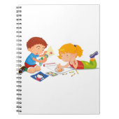 白黒の写真が収められたスパイラルノートブック ノートブック (正面)