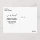 白黒の写真の数々の卒業 ポストカード (裏面)