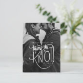 白黒の写真の日付の保存 案内ポストカード (スタンド正面)