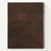 白黒の写真の計結婚画 ノートブック (裏面)