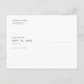 白黒の写真はがきを保存 インビテーションポストカード (裏面)