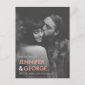 白黒の写真はがきを保存 インビテーションポストカード (正面)