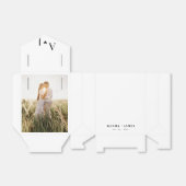 白黒の写真カスタムの客結婚達 フェイバーボックス (折り畳みなし)