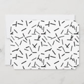 白黒の写真カスタム日付の保存 セーブザデート (裏面)