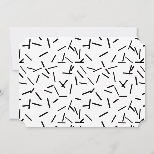 白黒の写真カスタム日付の保存 セーブザデート (裏面)