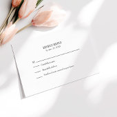 白黒の写真カスタム結婚式RSVPカード サンキューカード