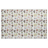 白黒の写真枠パターン ファブリック (ヤード)