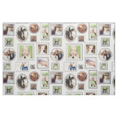 白黒の写真枠パターン ファブリック (ファットクウォーター)