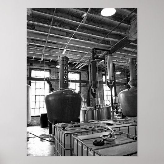 白黒の写真蒸留所 ポスター (正面)
