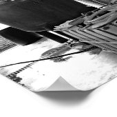 白黒の写真蒸留所 ポスター (角)