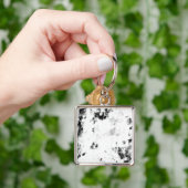 白黒の写真 キーホルダー (手)