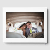 白黒の写真 ゲストブック (裏面)