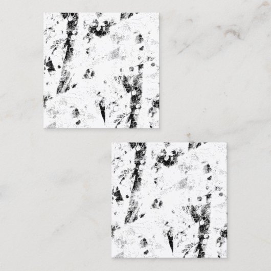 白黒の写真 コーリングカード (正面/裏面)