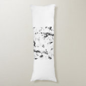 白黒の写真 ボディピロー (正面縦)