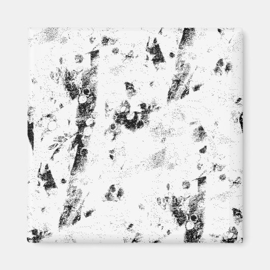 白黒の写真 マグネット (正面)