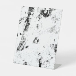 白黒の写真 台座サイン