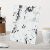 白黒の写真 台座サイン (インサイチュ)