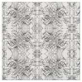 白黒の出現の生地パターン ファブリック (見本)