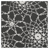 白黒の刺青レースデザイン布帛 ファブリック (クローズアップ)