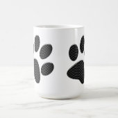白黒の前足水玉模様 コーヒーマグカップ (中央)