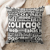 白黒の勇気マイアモエドコラージェコラッジョ クッション (ブランケット)