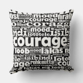 白黒の勇気マイアモエドコラージェコラッジョ クッション (裏面)