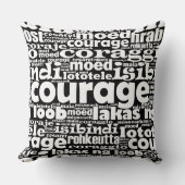 白黒の勇気マイアモエドコラージェコラッジョ クッション (正面)