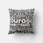 白黒の勇気マイアモエドコラージェコラッジョ クッション (裏面)