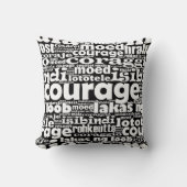 白黒の勇気マイアモエドコラージェコラッジョ クッション (正面)