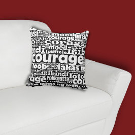 白黒の勇気マイアモエドコラージェコラッジョ クッション