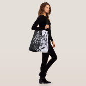 白黒の動物ガイド クロスボディバッグ (モデル)