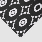 白黒の十字と円のティッシュペーパー 薄葉紙 (詳細)