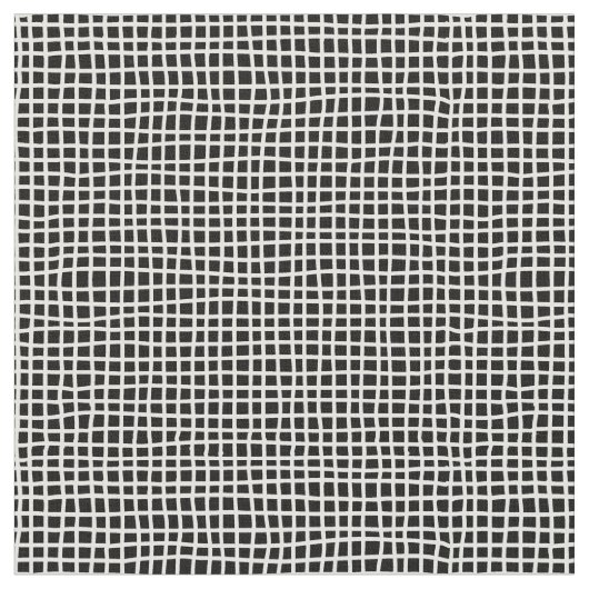 白黒の十字線 ファブリック (クローズアップ)