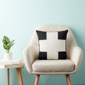 白黒の十字 クッション (椅子)