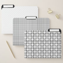 白黒の半円の格子模様