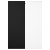 白黒の半分と半分グラフィック クリップボード (裏面)