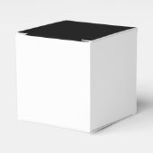 白黒の半分と半分グラフィック フェイバーボックス (正面サイド)