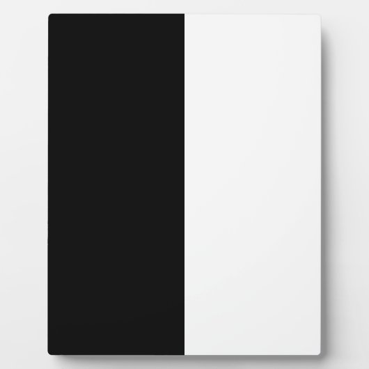 白黒の半分と半分グラフィック フォトプラーク (正面)