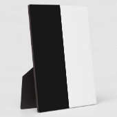 白黒の半分と半分グラフィック フォトプラーク (側面)