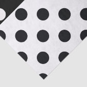 白黒の半色分割の逆水玉模様 薄葉紙 (詳細)