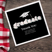 白黒の卒業カクテルカスタムカクテル スタンダードカクテルナプキン