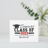 白黒の卒業ギア 案内ポストカード (スタンド正面)