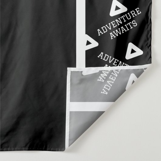 白黒の卒業パーティーの背景 タペストリー (詳細)