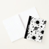 白黒の占星術/天文学をテーマにしたノートブック ノートブック (内部)
