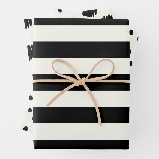 白黒の卵殻の模様 ラッピングペーパーシート (インサイチュ)