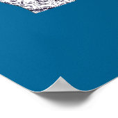 白黒の友情の手 ポスター (角)