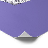 白黒の友情の手 ポスター (角)