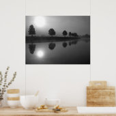 白黒の反射 ポスター (キッチン)