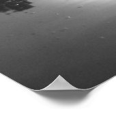 白黒の反射 ポスター (角)