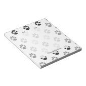 白黒の可愛い柄 ノートパッド (アングル)
